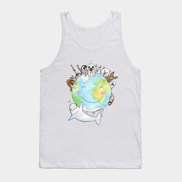 Happy Polar Planet Tank Top by HappyPawtraits